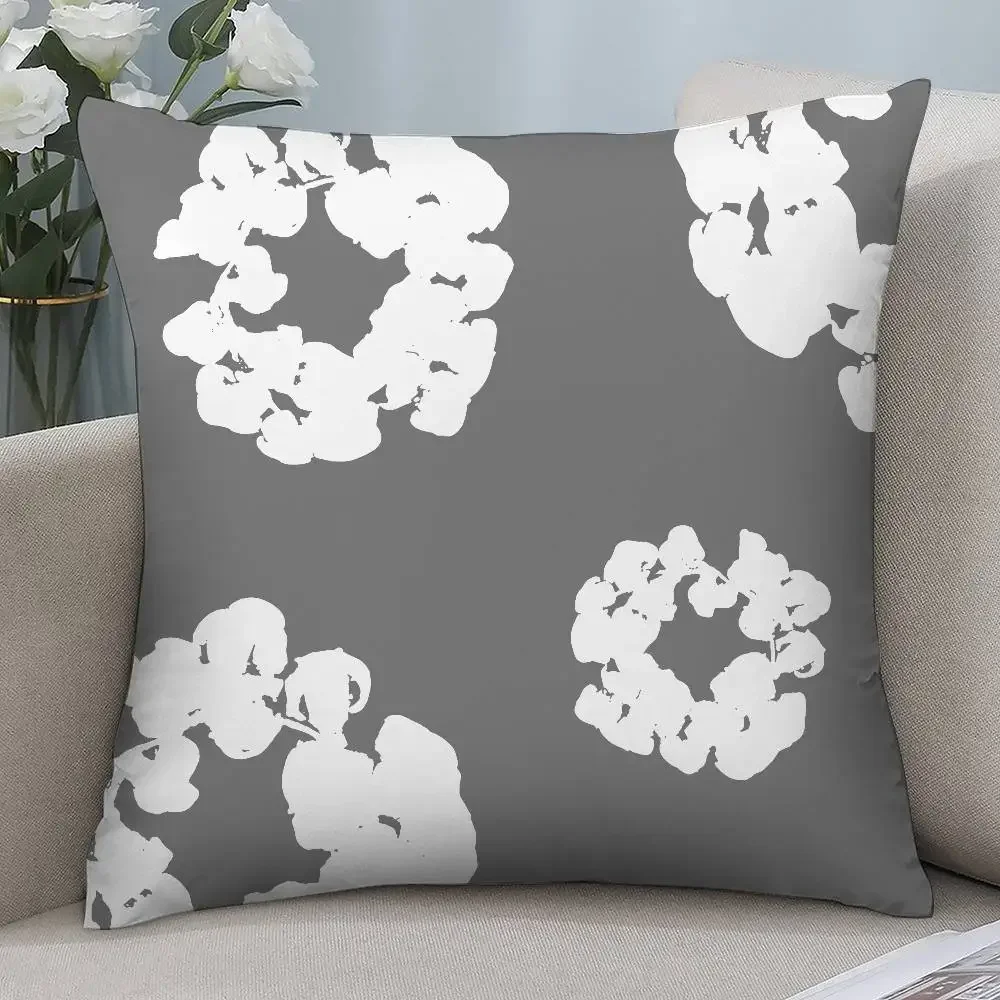 Fishion D-Denim-T-Tears Pillow Case Short Plush Double-sided Print Square Throw Pillow Covers Sofa Home Cushion Decor