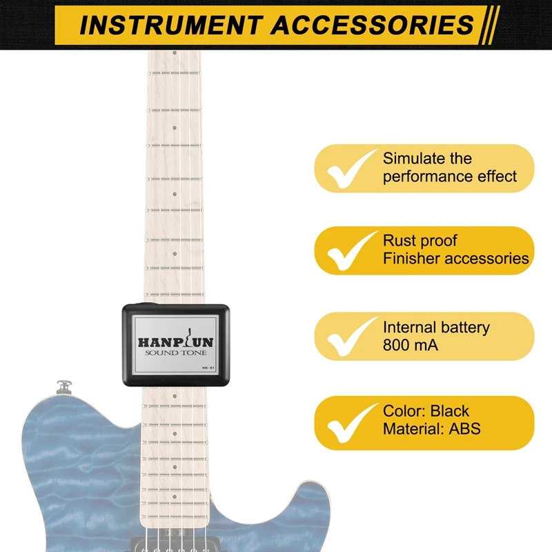 Guitar Tone Completer Sound Opener Simulates The Vibration Of Actual Playing Guitar Reache Full Sound Potential HK-01