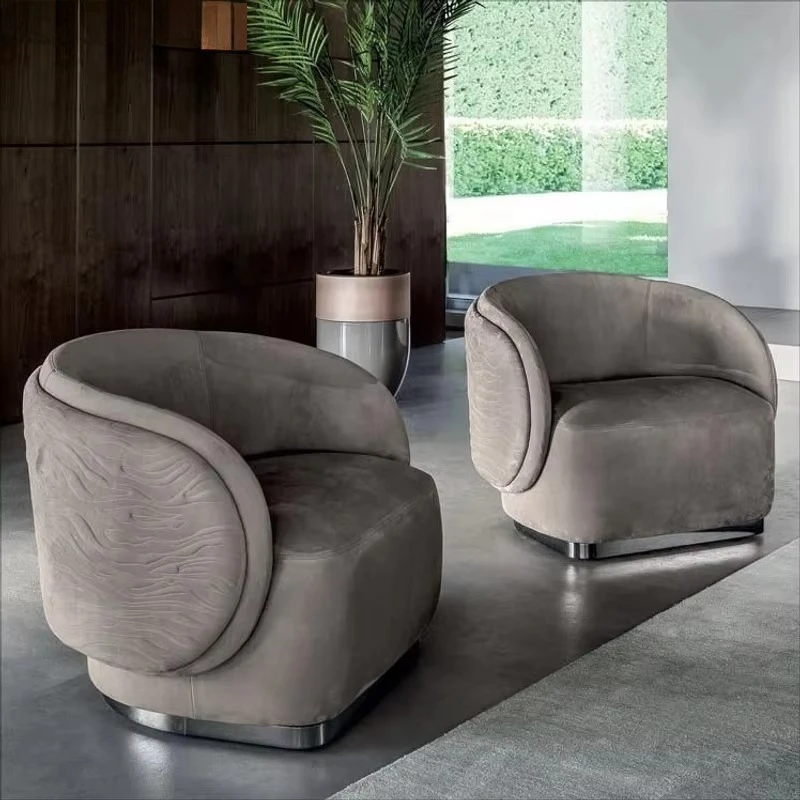 Furniture Leather Comfortable Living Room Use Leisure Chairs Home Luxury Modern Design Elegant Home