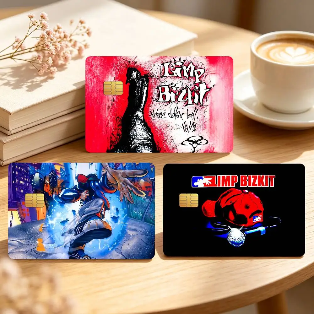 Rock L-Limp-Bizkit Band Music Credit Card Skin Stickers For Bank Bus Metro Cards Waterproof Anti-Scratch Gift 4PCS