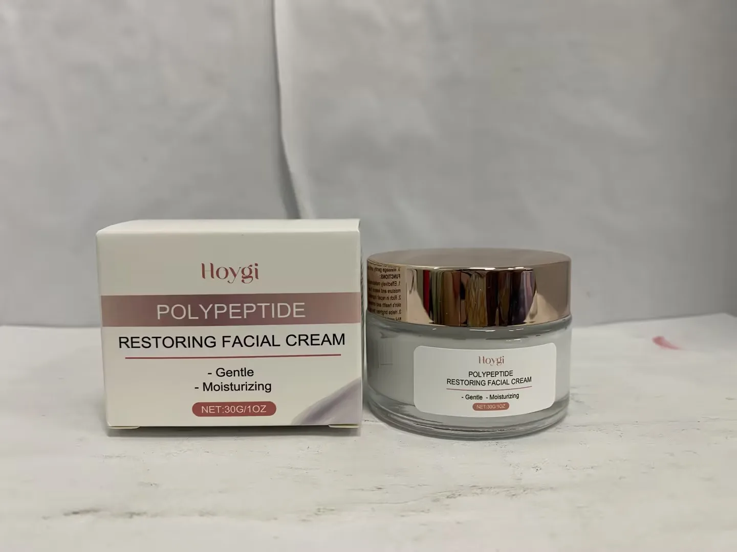 폴리펩타이드 회복 페이셜 크림 – 주름 및 잔주름을 위한 안티에이징 보습제, 깊은 수분 공급, 퍼밍 및 브라이트닝 Cr