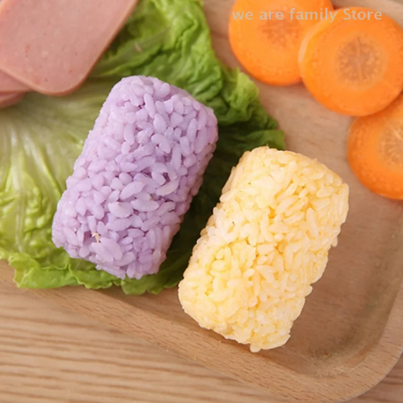 1 Set Cucina Bento Onigiri Kit di palline di riso Fai da te Sushi Maker Nuova pressa per alimenti Antiaderente Kit di sushi cilindrico Strumenti