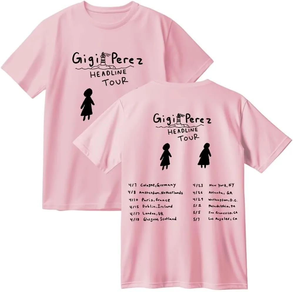 

Gigi Perez TShirt Unisex Vintage 90s T-Shirt Streewear Men and Woman Short Sleeve Funny TShirt Tops Women