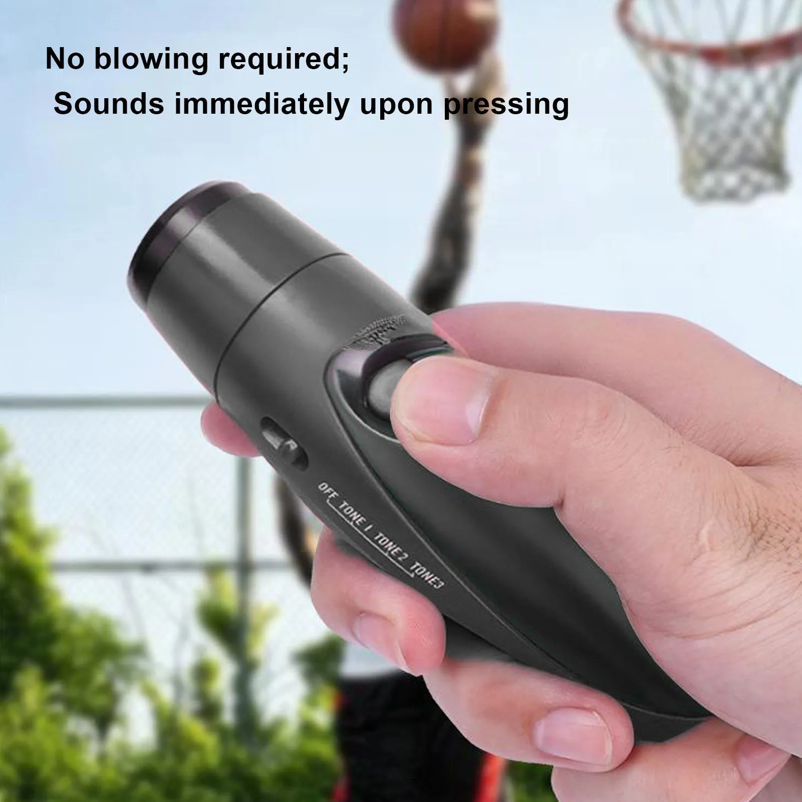 Electronic Whistle Electric Whistle 3 Sounds Effect 125dB Loud One Click Sports Whistle for Referees Basketball Soccer