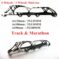 Professional Ultra Light Weight Inline Speed Chassis for Marathon Street Road Race Skate Frame 3X110 125 4X100 110mm Hybrid base