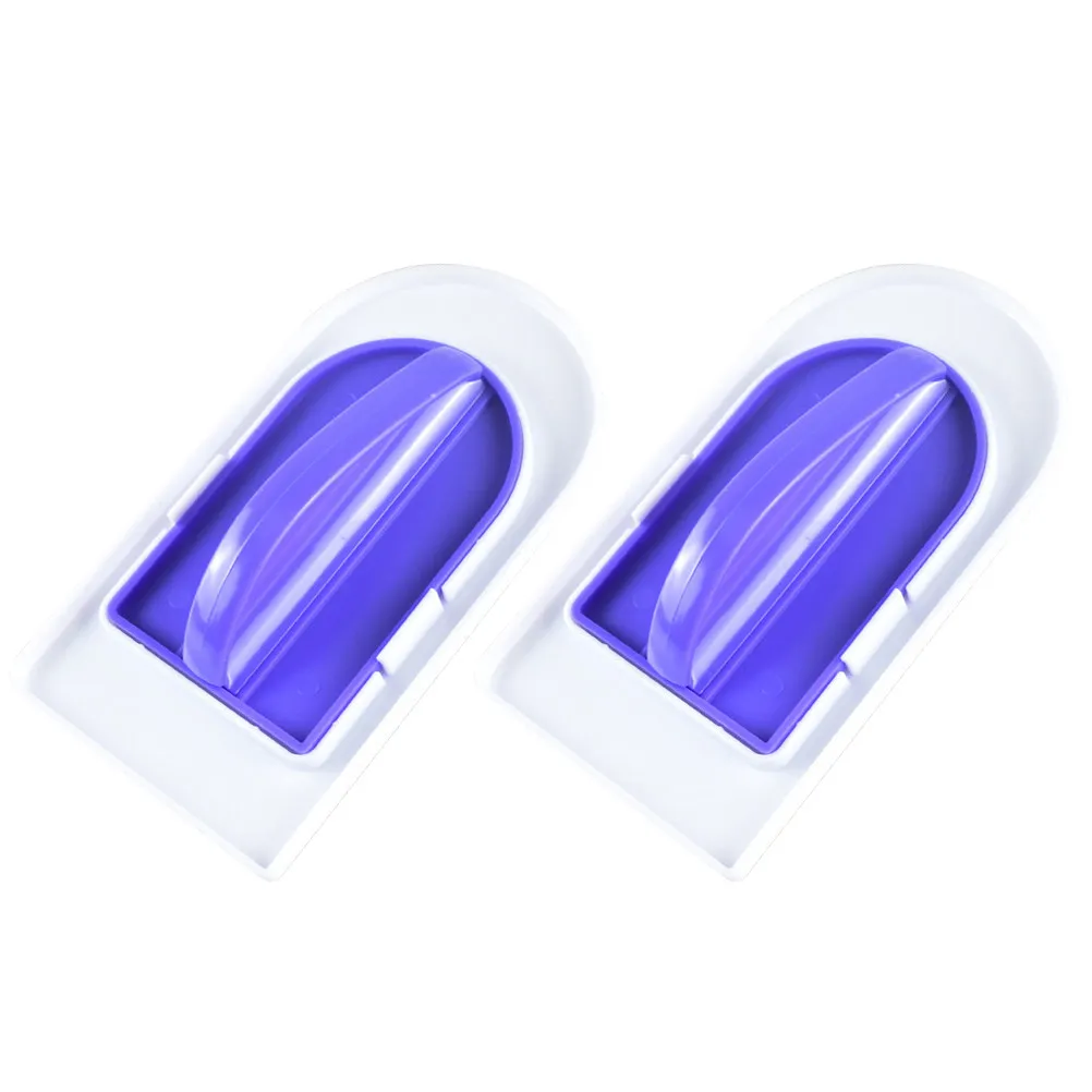 2Pcs Fondant Scraper Cake Smoother Plastic Cake Surface Smoother Smooth Burr-Free Edge for Icing Polishing Pastry Decorating