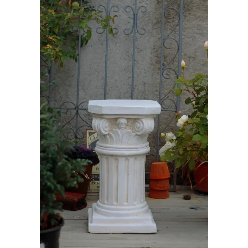 D136 European Garden Roman Pillar Flower Pot Courtyard Villa Entrance Home Decoration Wedding Road Guide Sculpture Base Ornament