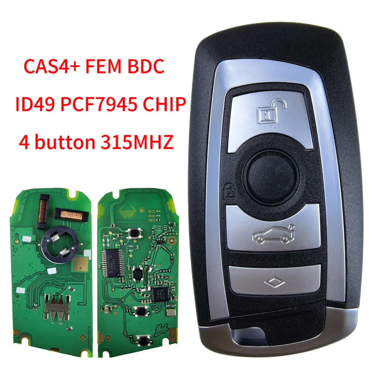 Jingxin 3/4-Tasten-Fernbedienung für BMW 5 7 F-Serie FEM / BDC, CAS4, CAS4+ 2012-2017 YGOHUF5662/YGOHUF5767 315/433/868Mhz Neu – Detail 13