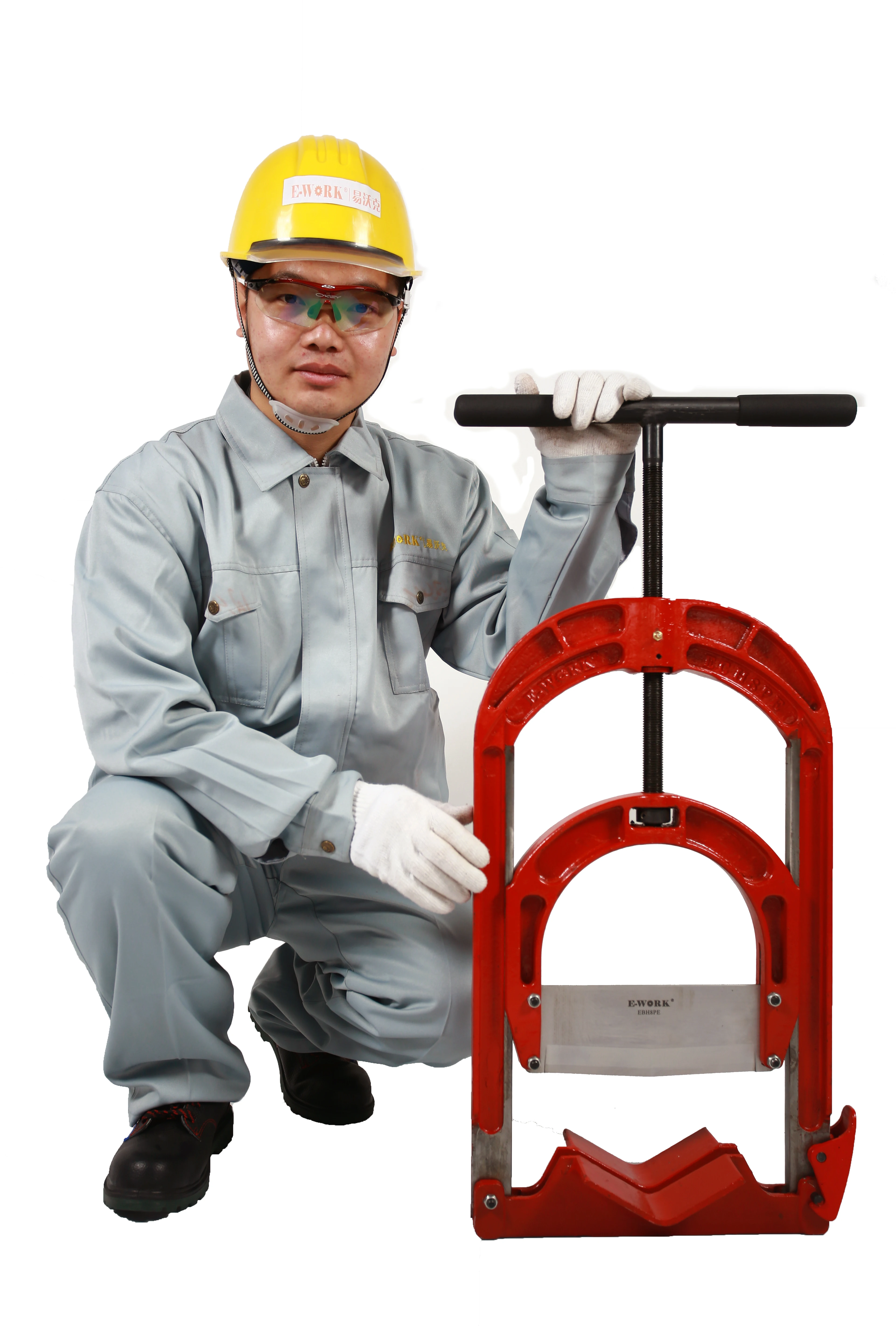 ECH8PE Tagliatubi per tubi in PVC Tagliatubi a ghigliottina per tubi in HDPE da 3-8 pollici