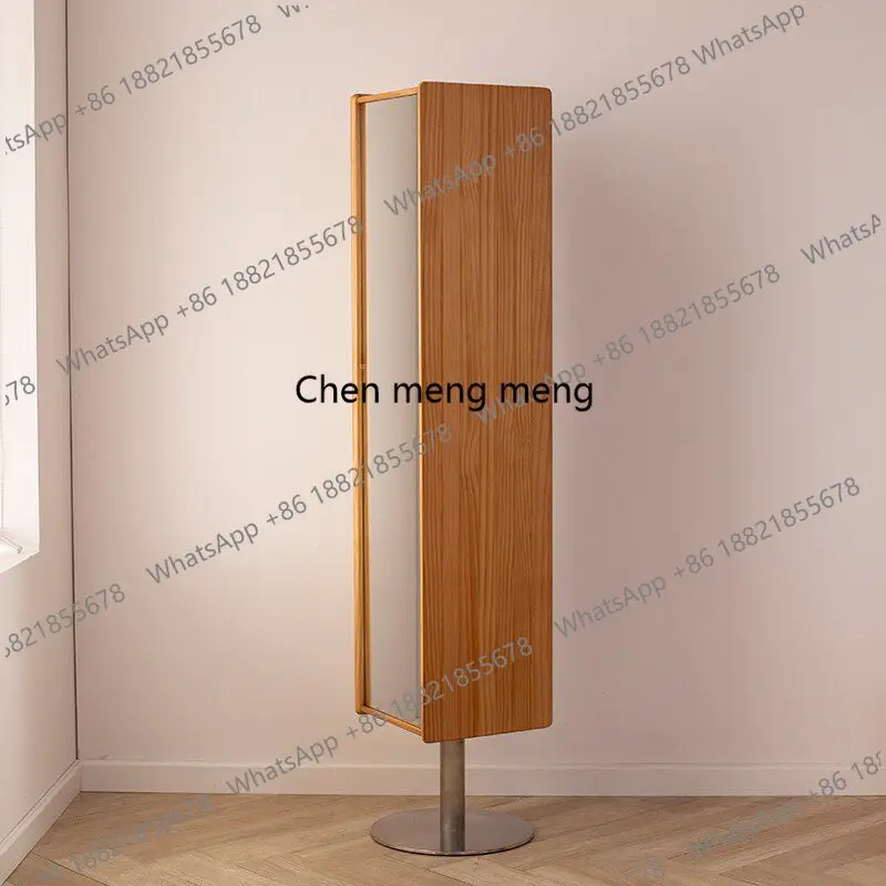 Full-length mirror, dresser, integrated bedroom, solid wood rotating full-length mirror, storage, bookcase, entrance