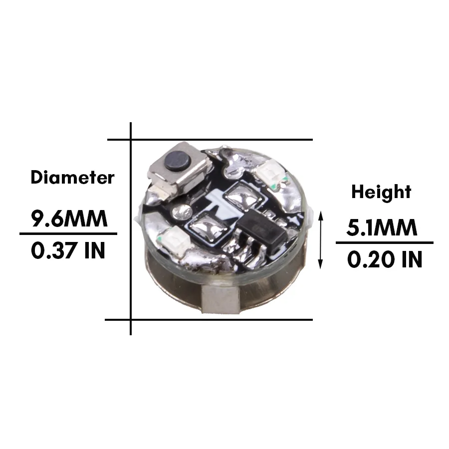 1pc Miniatur Taste Stil Dual Led Lampe Licht Modell Diy Modell, Der Spielzeug für Roboter/Haus Dekoration/Diorama mit Batterie