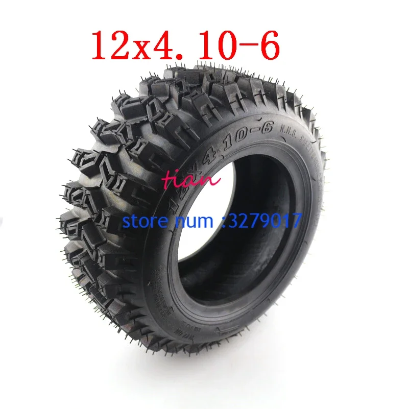 Hot sale 12x 4.10-6 vacuum /tubeless tyre ATV Quad Go Kart 47cc 49cc /4.10-6 tyre Lawn Garden Tiller Snow Blower Thrower R-1 Lug