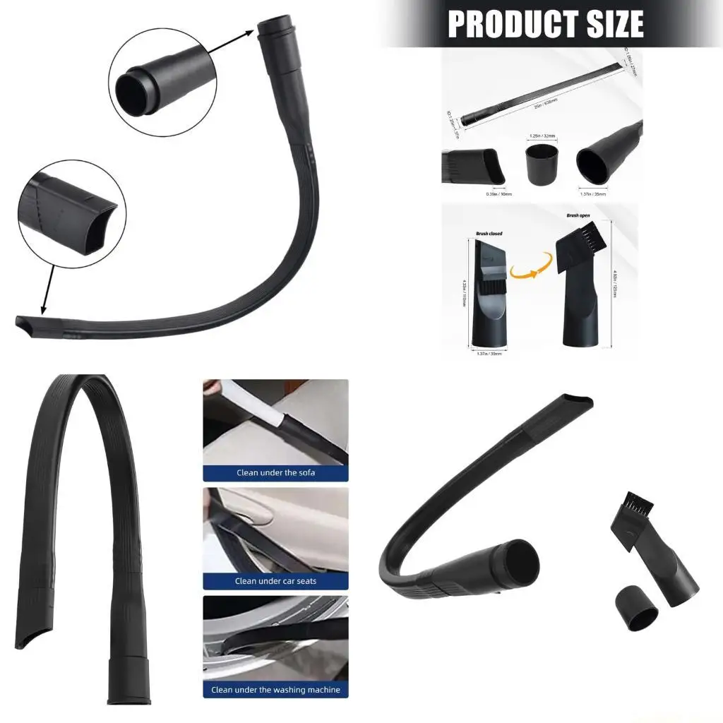 

D0AB Bendable Vacuum Cleaner Attachment Portable Nozzle Safe Household Car Cleaning