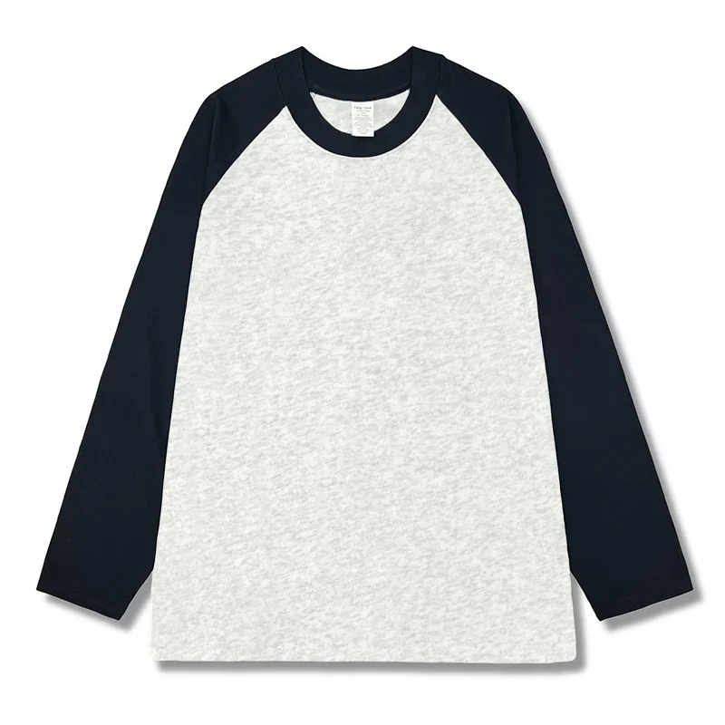 AOSSVIAO 2026 Damen Frühling Herbst Mode O-Ausschnitt T-Shirt Weibliche Lose Langarm-Shirts 100% Baumwolle Patchwork Casual Oberteile – Detail 16
