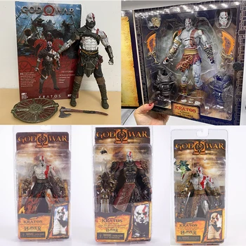 NECA 피규어 갓 오브 워 고스트 오브 스파르타 크라토스 인 아레스 아머 W 블레이드 액션 피규어 모델 장난감, 관절 움직일 수 있는 인형 선물