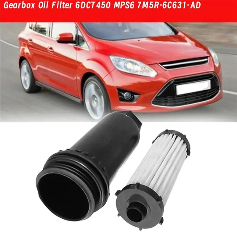 2Pcs Car Gearbox Oil Filter 6DCT450 MPS6 For Dodge Ford Kuga S-MAX Volvo Automatic Transmission Filter 7M5R-6C631-AD-A67F