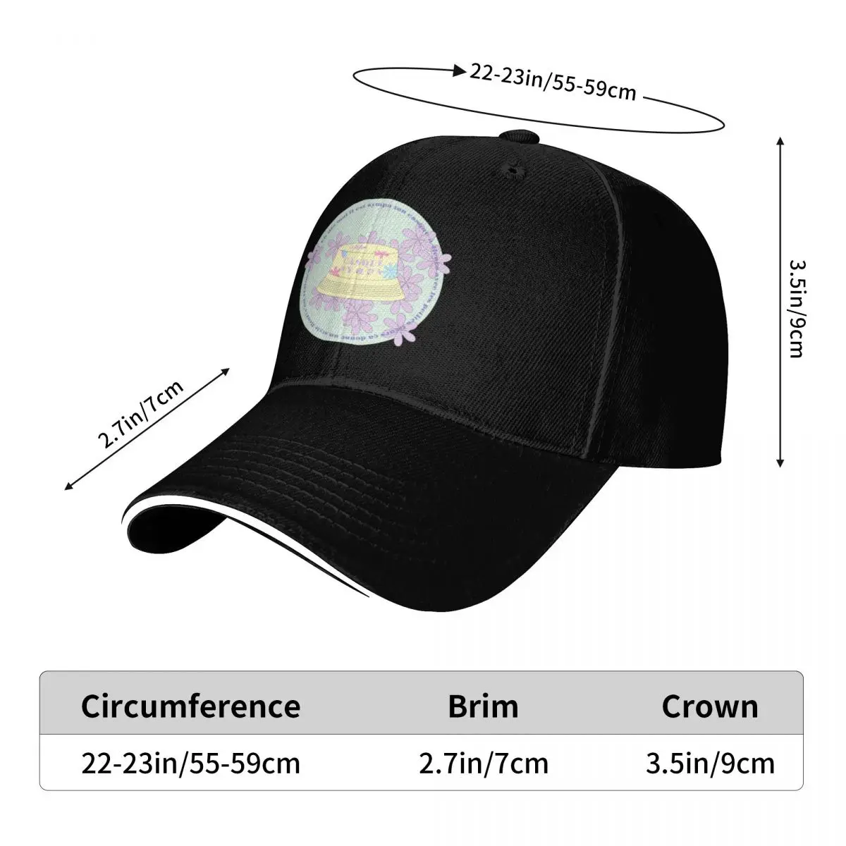 Fancy helmet - A flowered hat Baseball Cap Hat Beach Hat Man Luxury tea golf genuine Male Women's