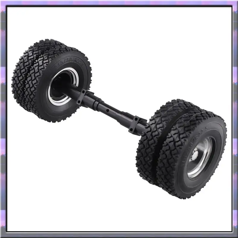 A49U 4 Stück Gummireifen ohne Power-Antriebswelle für 1/14 Tamiya-RC LKW Auto 770S 3363 FH16 MAN Diy Teile