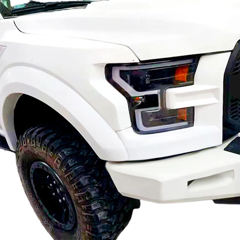 Bumper depan belakang mobil, Kit Body Kit konversi lebar untuk Ford F150 F-150 2015-2017 peningkatan ke Raptor