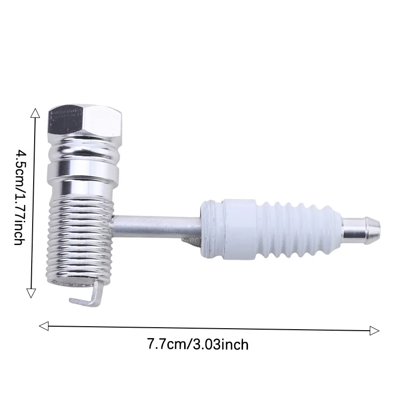 Spark Plug Shaped Creative Pipe Combination Can Carry A Filter Mesh Metal Pipe Can Be Used As A Keychain for Decoration