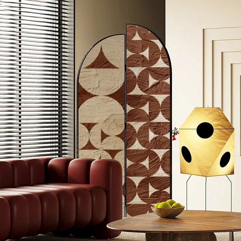 mobile abstract retro style, living room, bedroom, office partition, porch decoration, sofa against the wall background