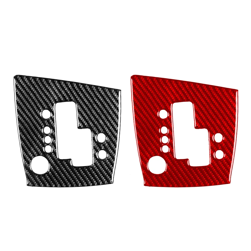 LHD Carbon Fiber Pattern Soft Sticker Gear Shift Panel Cover Trim For Alfa Romeo 159 Brera Spider