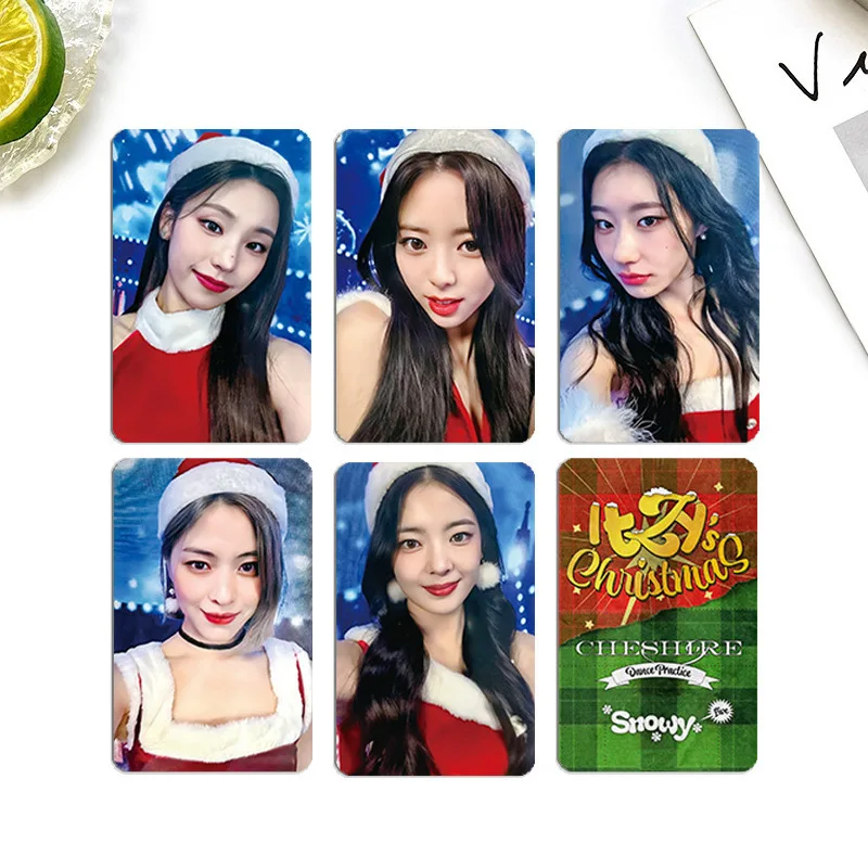 5pcs/set KPOP ITZY Album Christmas In The Signing Card LOMOcard YEJI Lia RYUJIN CHAERYEONG YUNA Signing Card Postcard Photo Card