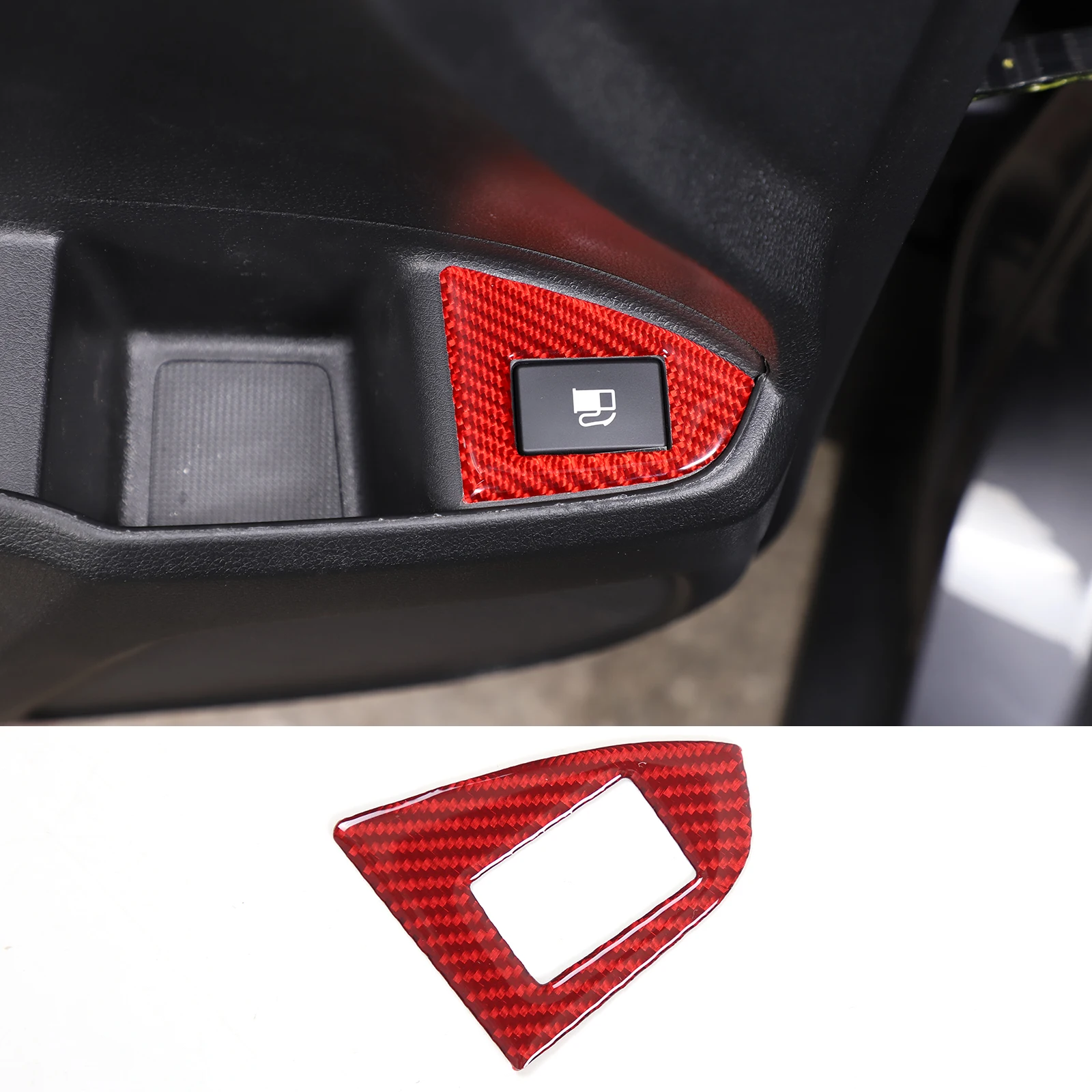 

For Honda Pilot 2015-2022 Soft Carbon Fiber Car indoor fuel tank cap switch frame Cover Trim Stickers Car Accessories