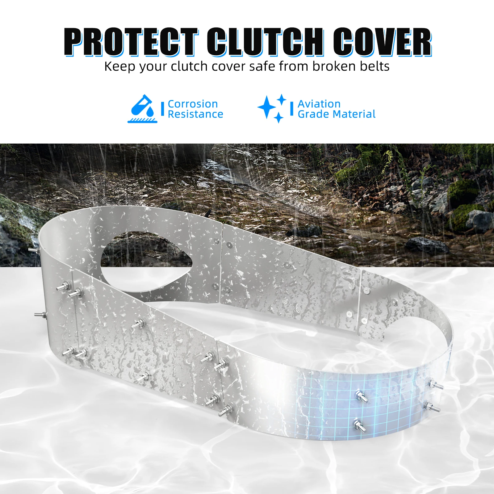 Para Can Am X3 cinturón cubierta de embrague Protector para Can-Am Maverick X3 2017-2021 2019 R RR Max Turbo accesorios de aluminio UTV