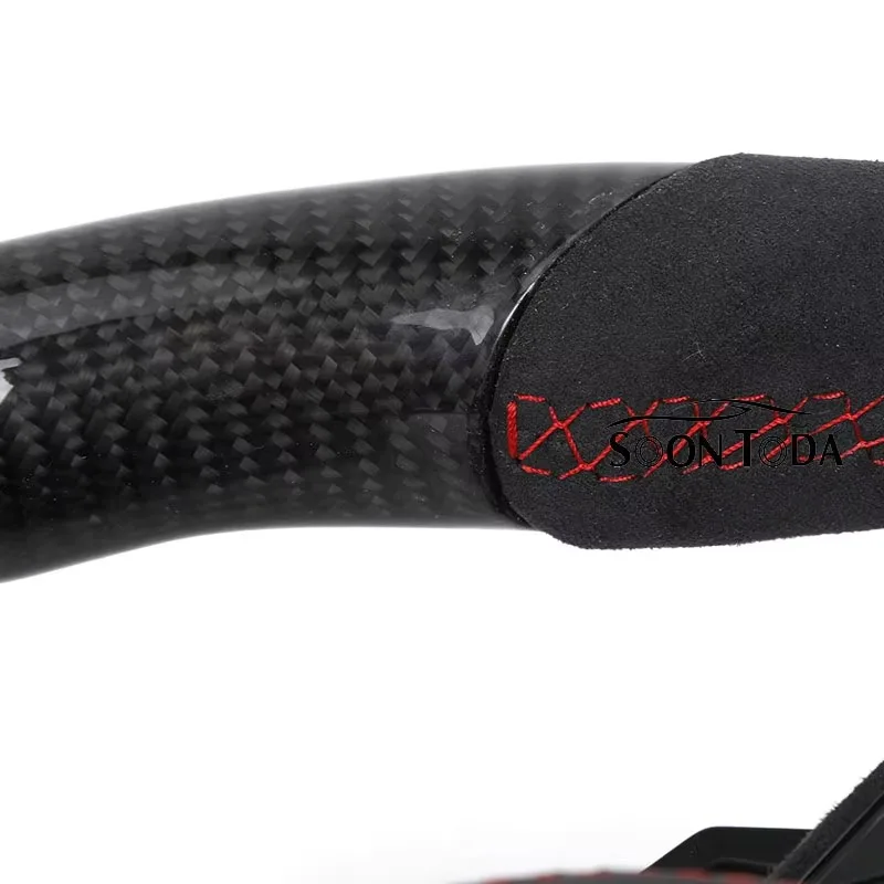 Carbon Fiber Sport Steering Wheel Fit R8 A3 A4 A5 A6 C7 B6 B8 B9 RS6 RS7 SQ5 Q3 Q5 Q7 8V TT RS3 Interior Modified Part - view 2