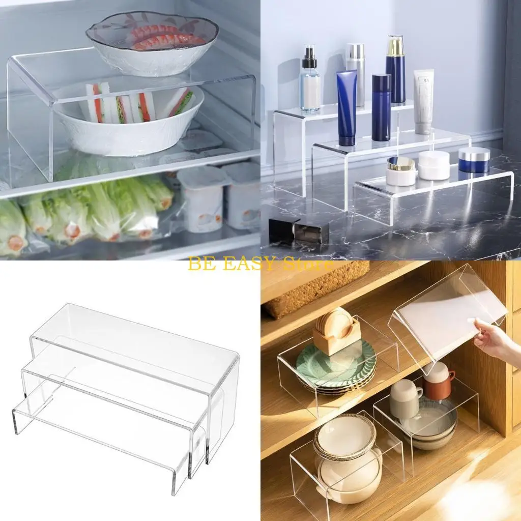 

E28F Clear Acryle Risers Установите многофункциональный дисплей, акриловые розничные дисплеи Roisers Простая установка для и