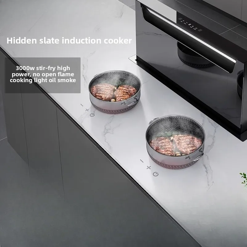 

Full embedded hidden 3000W high-power free opening under the table of rock slab induction cooker