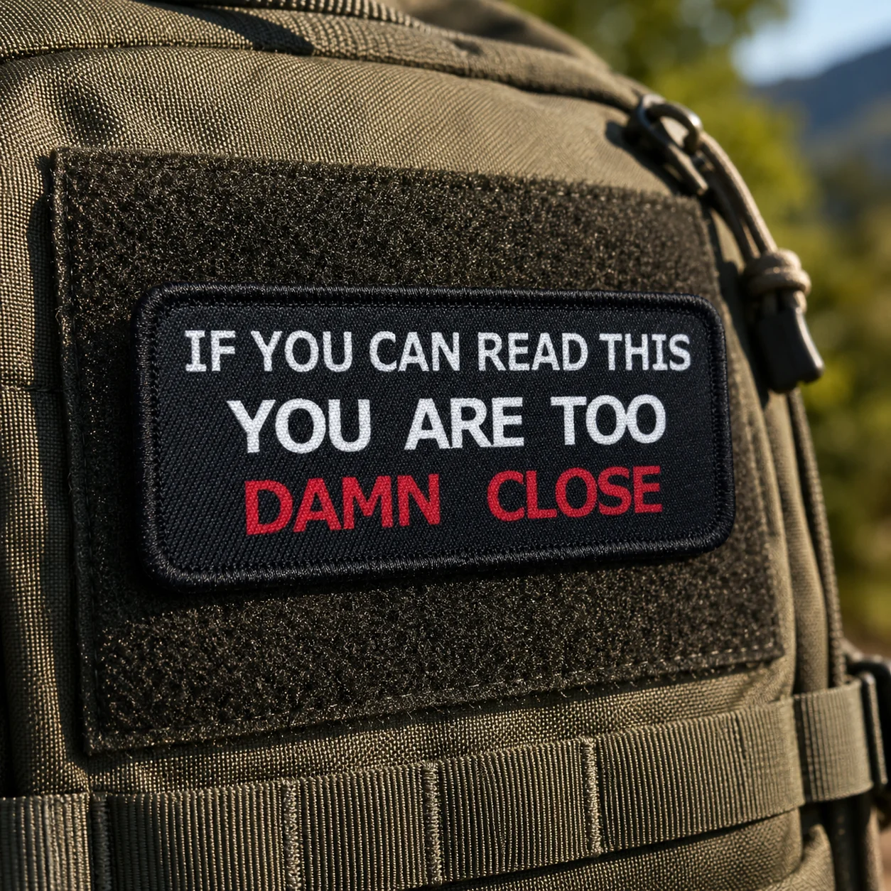'If You Can Read This' Patch - Perfect for DIY Clothing, Jeans, Backpacks & Hats