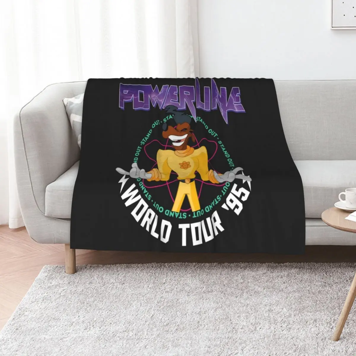 POWERLINE Throw Blanket Luxury Decoratives for sofa bed plaid Hair For Decorative Sofa Blankets