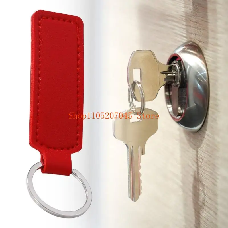 37cd Anti Scratch Keychain Organizers Lightweight PU Leather Construction For Drivers Cyclists Daily Commute Cycling