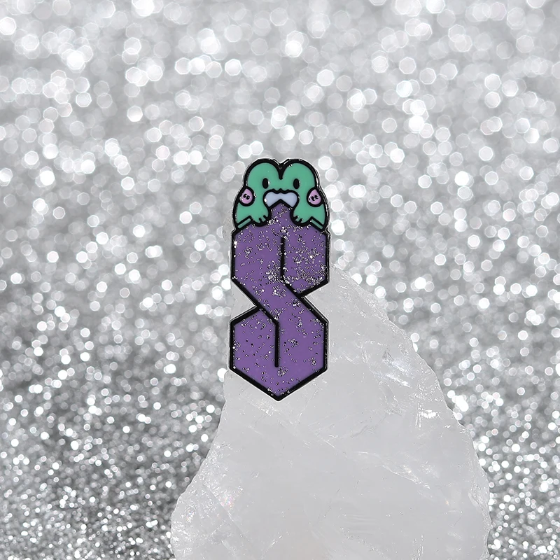 بارد S الضفدع الصلب المينا دبابيس مضحك الكرتون الحيوان بروش معدني ظهره اكسسوارات شارة التلبيب الأزياء والمجوهرات هدية للأصدقاء