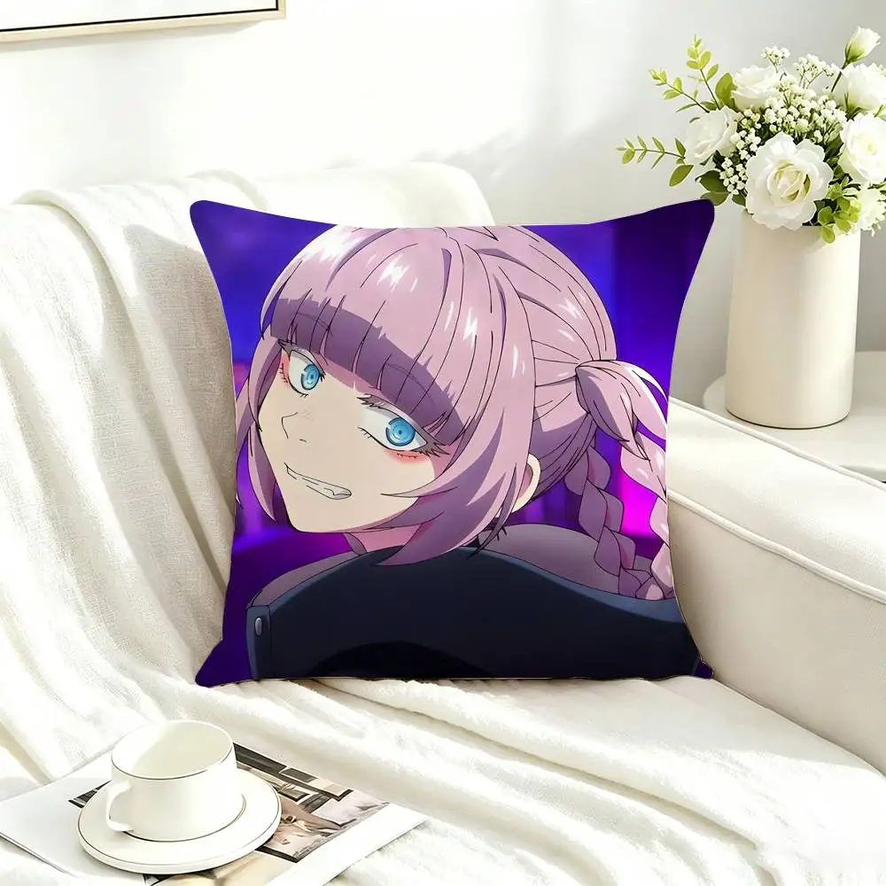 Anime C-Call of the Night Comic  Square Double-Sided printed Pillow Case Bedroom Bedside Pillow Sofa Cushion Cover