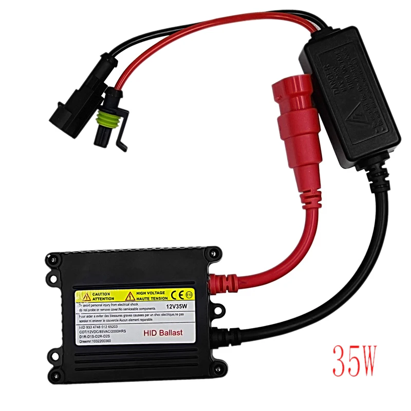 2Pcs 35W Slim HID Ballast for H1 H3 H4 H7 H10 H11 H13 9004 9005 9006 9007 880 5202 HB3 HB4 HB5