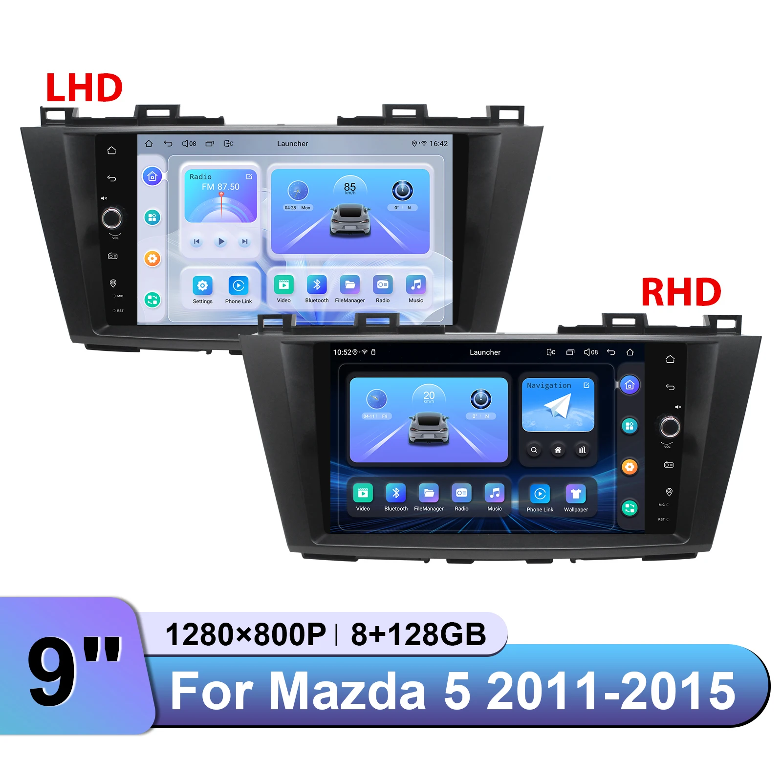 

JOYING 9 Inch Car Radio Stereo Upgrade Wireless CarPlay Android Auto Head Unit For Mazda 5 2011-2015 Support OEM USB Port