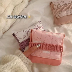 Portable Cute BearLarge Capacity Sanitary Napkin Storage Bags Girls Cartoon Physiological Period Tampon Organiser Bag Mini Bag