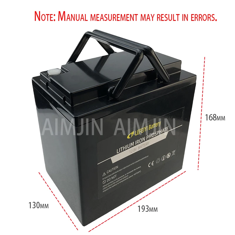 Lithium Iron Phosphate Battery, LiFePO4 Battery Pack, 4S 50A Built-in BMS, 12V, 50Ah, for Solar Power System,Tax Free