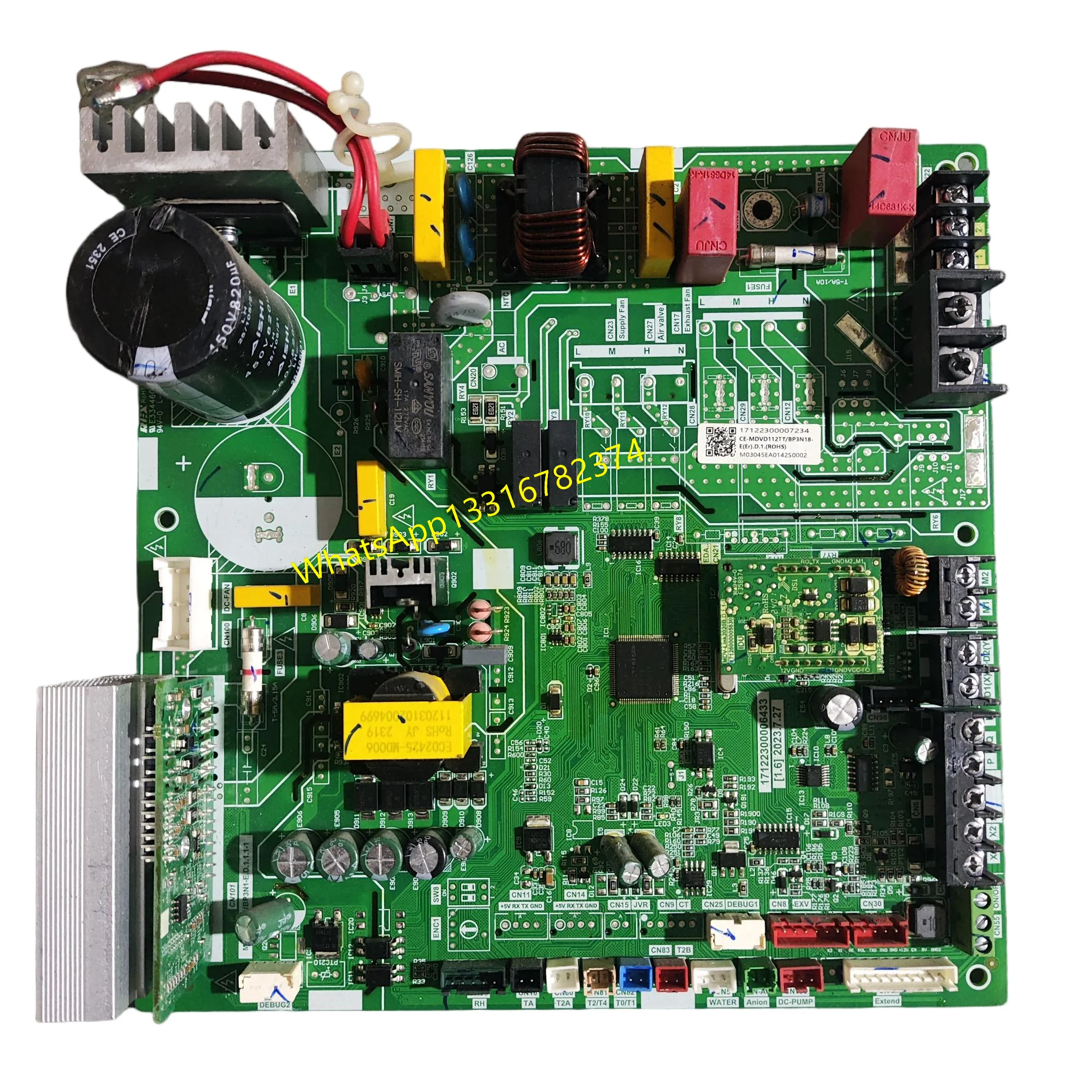 17122300007234 is suitable for Midea air conditioning indoor unit motherboards and second-hand motherboards CE-MDVD112TT/BP3N18-