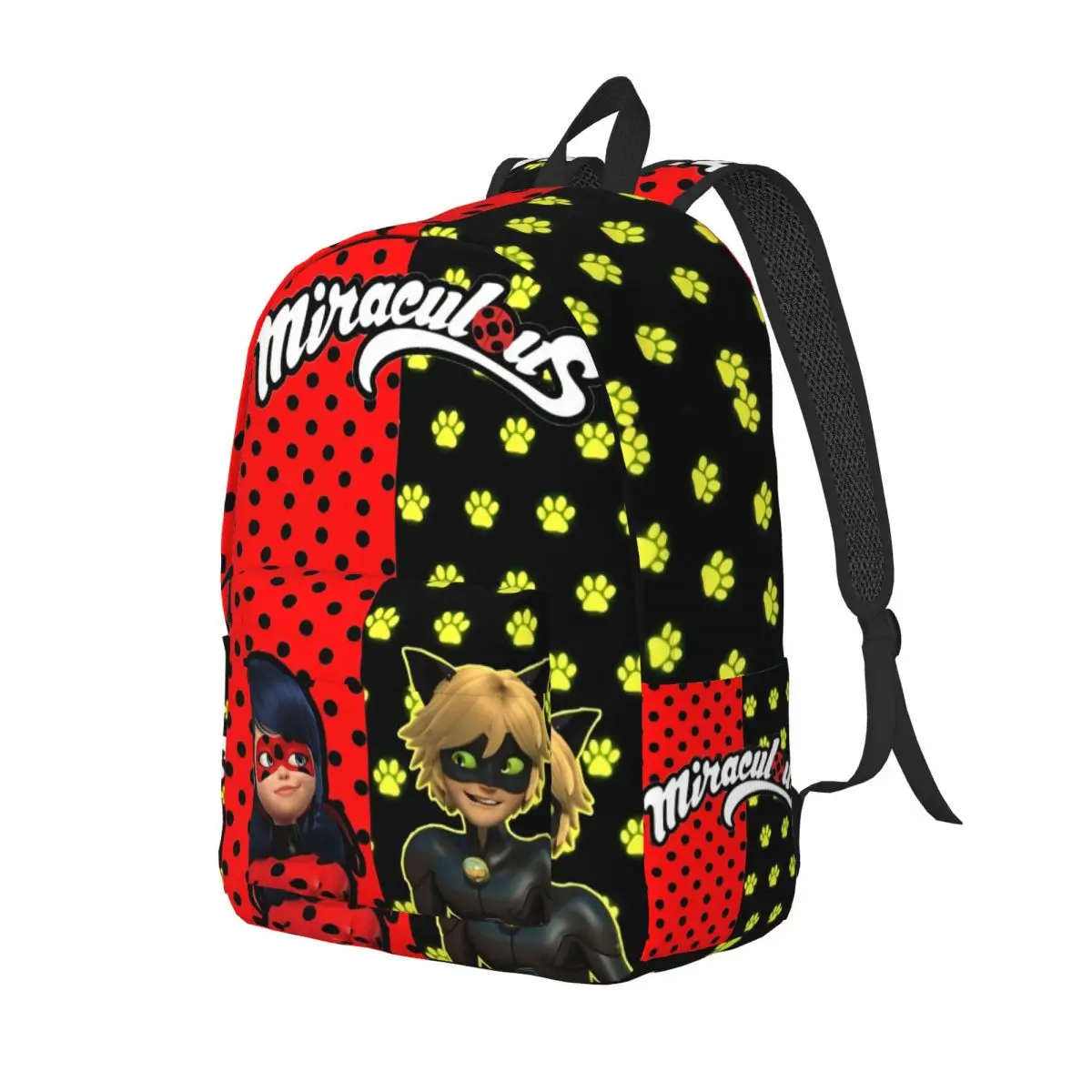 Miratulou Ladybugss para adolescentes, mochila escolar para estudiantes, superhéroe, mágico, mochila de día, deportes universitarios de secundaria