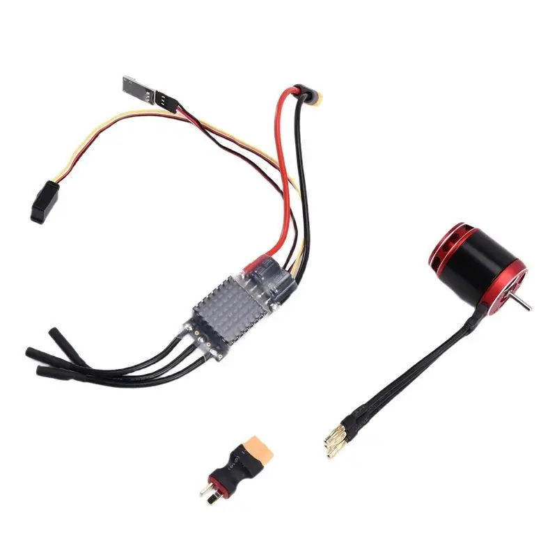 ABXE-For 1/10 TRX4 TRX6 SCX10 RC Crawler Upgrade Parts- Brushless Micro-AM32 ESC 540 80A And 3542 Outrunner Motor 1850KV