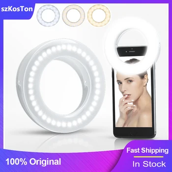 USB Charge Led Selfie Ring Light Mobile Phone Lens LED Selfie Lamp Ring for iPhone…
