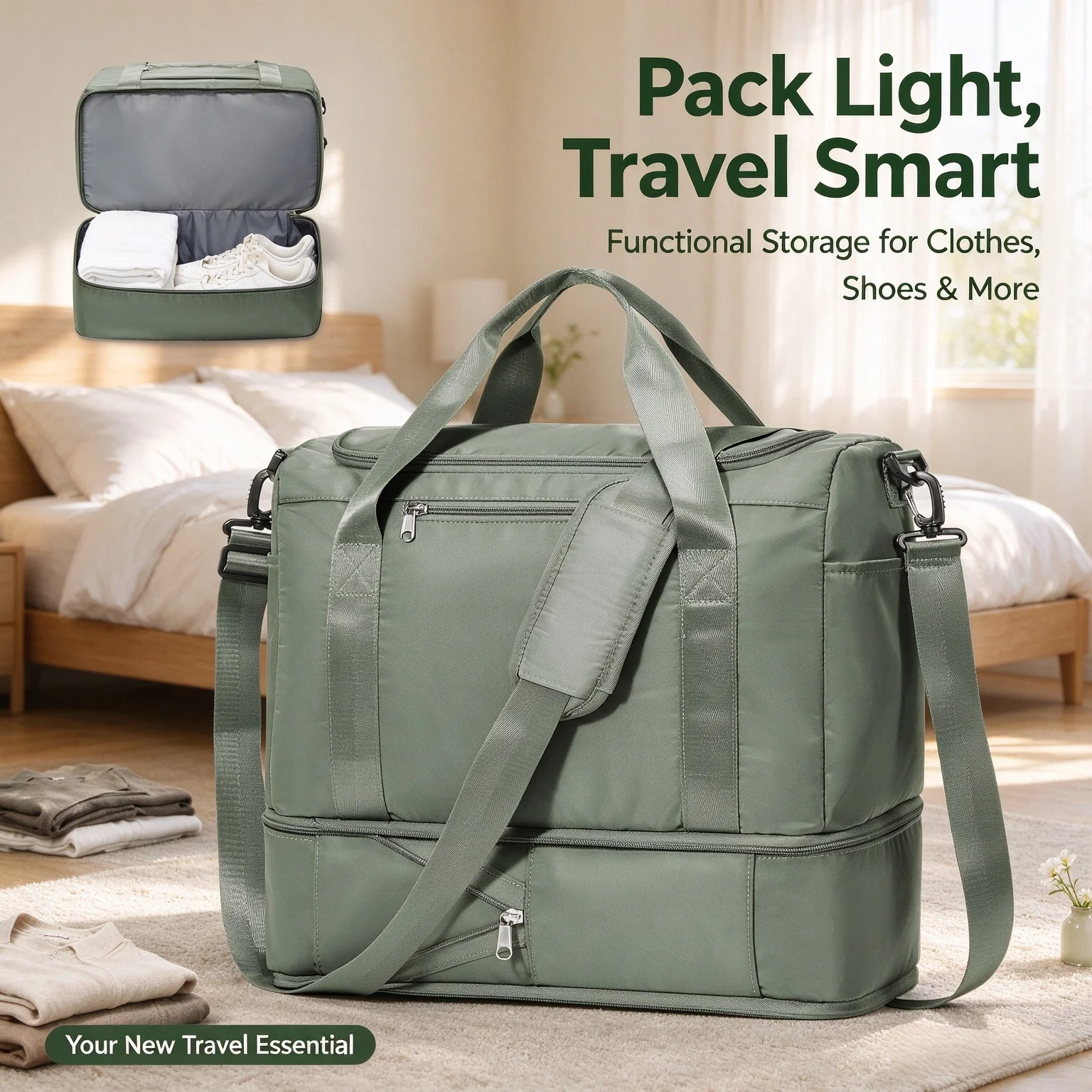 Ryanair Cabin Bag 40x30x20, Women's Travel Bag Duffel Bags for Men Airplane Bag Maternity Hospital Duffle Bag Carry-on Luggage