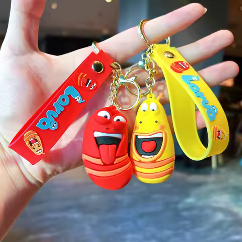 Cute Funny And Hilarious Bug Keychains, Student Schoolbag Pendants Cartoon Figurines And Key Chains