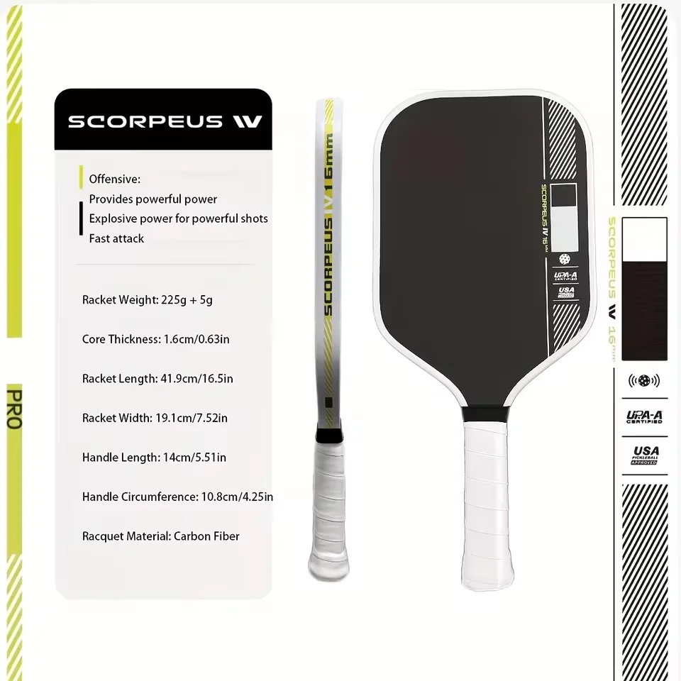 New PRO IV Pickleball Paddle Pro Player Edition Gen 4 Propulsion Core Thermoformed Toray T700 Carbon Fiber Pickleball