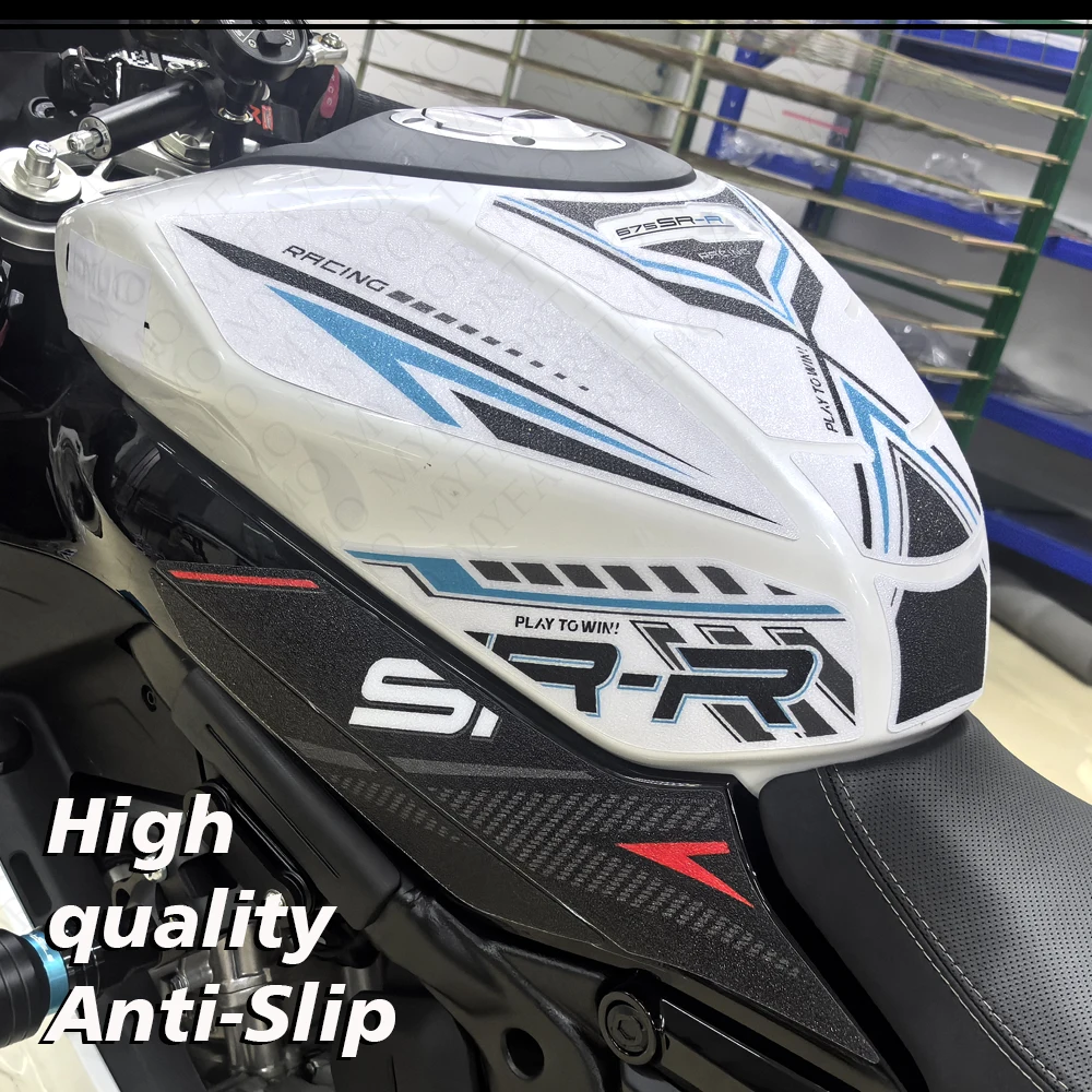 2025 2026 2027 For CFMoto 675SR-R 675SRR 675 SR R 675SR Tank Pad Knee Grip Protection Anti-slip Stickers Decals Accessories view 5