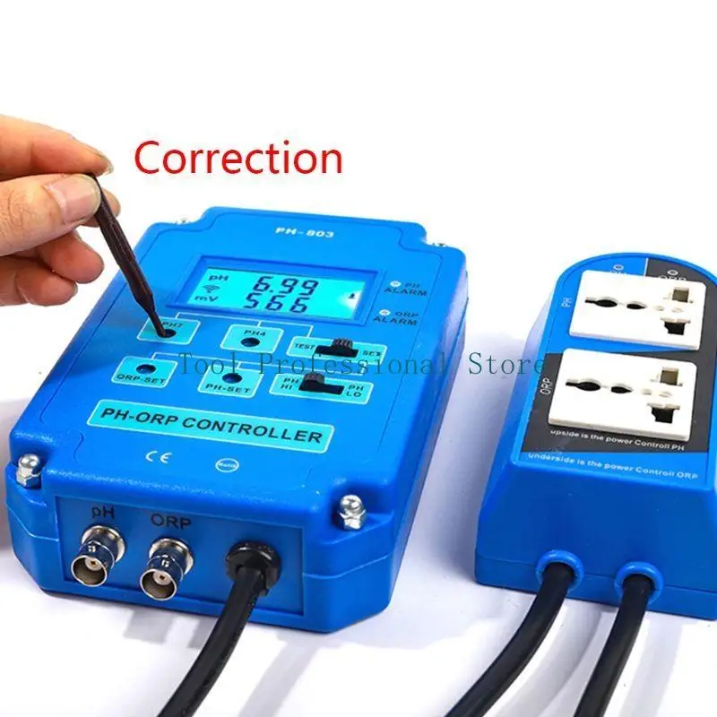 57QF 2-in-1 ORP جهاز التحكم في الأكسدة والاختزال لمختبرات التحليل المائي لحوض السمك